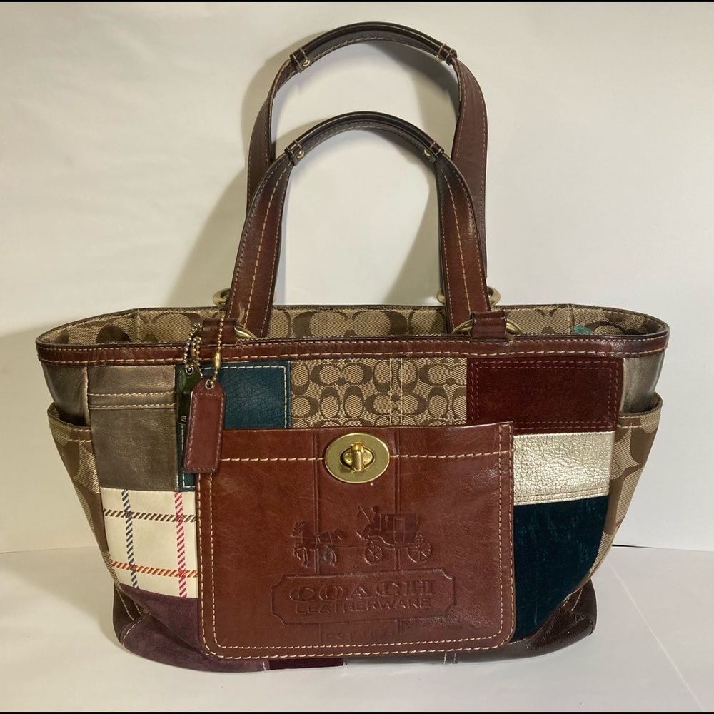 Medium patchwork Coach shoulder bag